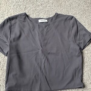 Babaton Charcoal Short Sleeve Top